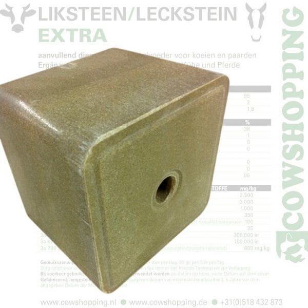 Liksteen 'Extra' - Jongvee - 10 kg - pallet 120 stuks