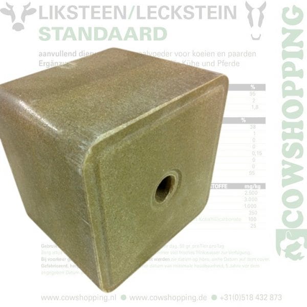 Liksteen 'Standaard' - Melkvee - 10 kg - pallet 120 stuks