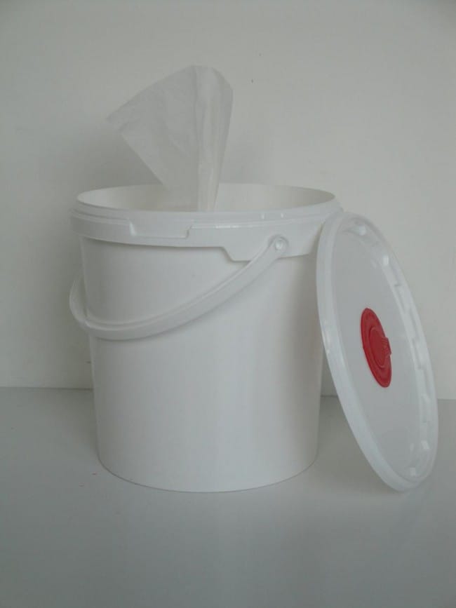 Vochtig uierpapier met alcohol, navulverpakking, 800 vel per rol, pallet met 144 rol - Afbeelding 4