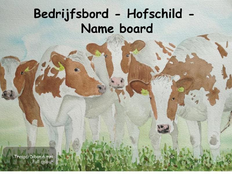 Bedrijfsbord koe , Afbeelding 6