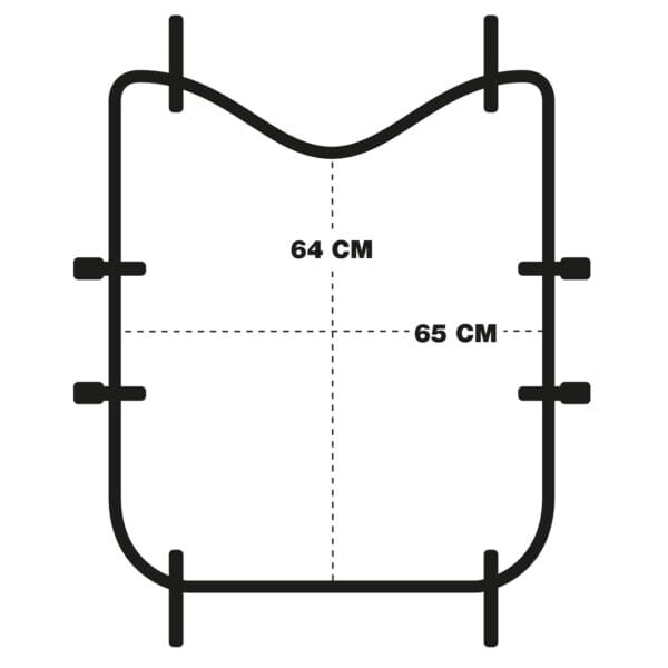 Kalverdekje CS, 70 cm, Grijs - Zwart - Afbeelding 8