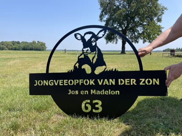 Bedrijfsbord Staal / op muur of aan palen, ook maatwerk - Afbeelding 8